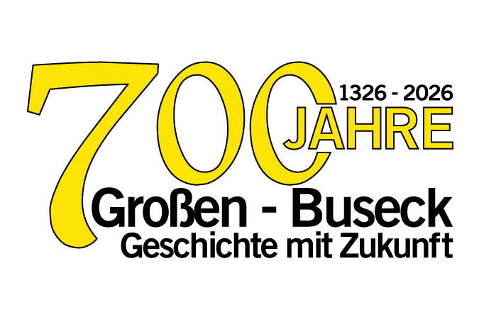 Logo zum Jubiläum 700 Jahre Großen-Buseck - Geschichte mit Zukunft Logo zum Jubiläum 700 Jahre Großen-Buseck - Geschichte mit Zukunft